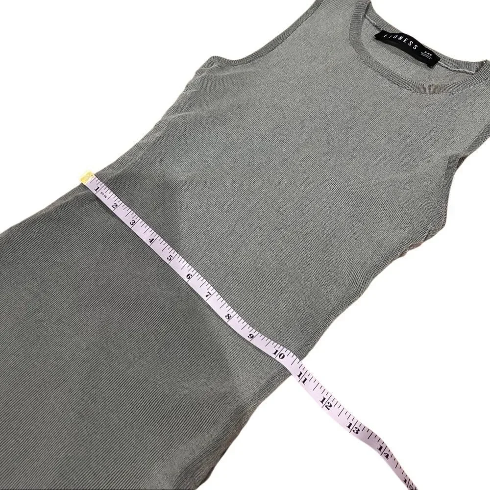 Lioness Military Minds Mini Dress - Sage Green Size XXS - Picture 14 of 15